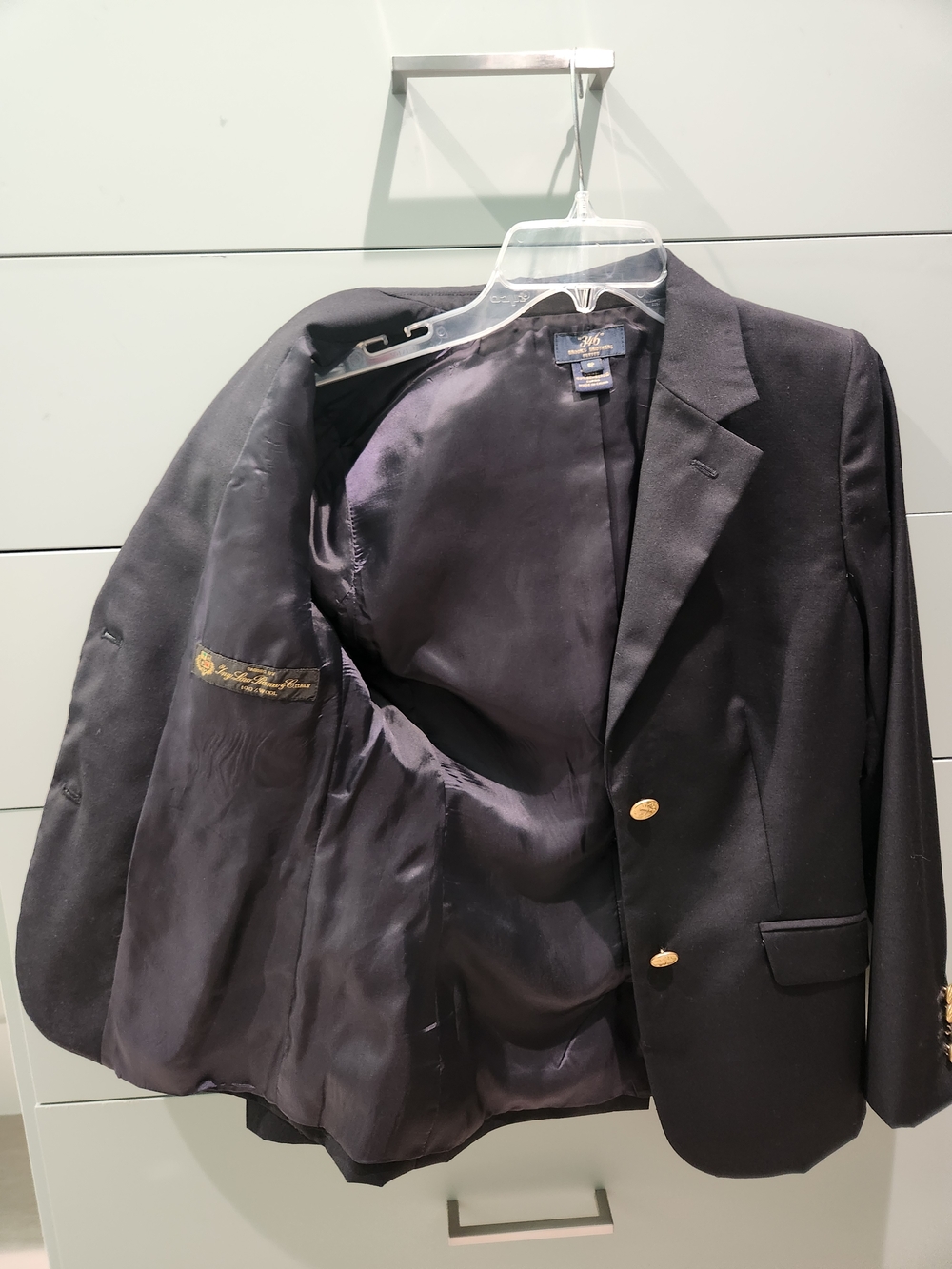 Brooks Brothers "346" Classic Women's Black Blazer with Gold Buttons - Picture 3 of 7